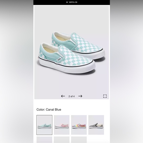 Vans checkerboard classic slip ons kids 12 - Picture 7 of 7